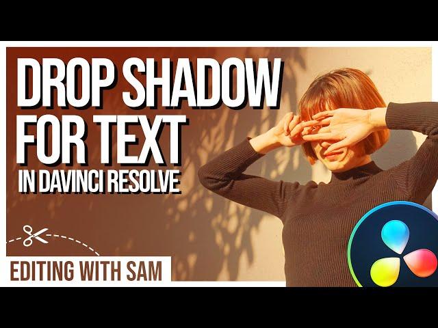 Drop Shadow for text in Davinci Resolve | How to Add Drop Shadow to Text in Davinci Resolve 18