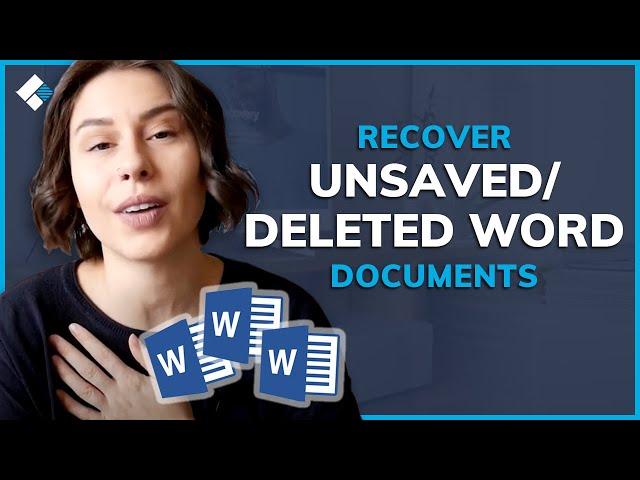 Word File Recovery Solution | How to Recover Unsaved/Deleted Word Documents on Windows?