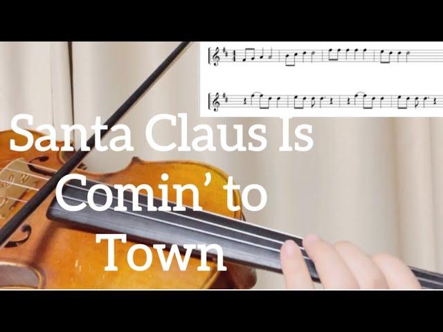 Santa Claus Is Comin’ to Town 바이올린 악보는 댓글에 있어요