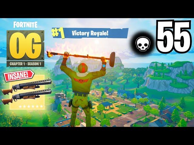 High Kill Solo Squads Fortnite OG Wins DOUBLE PUMP Gameplay (Chapter 1 Season 1)