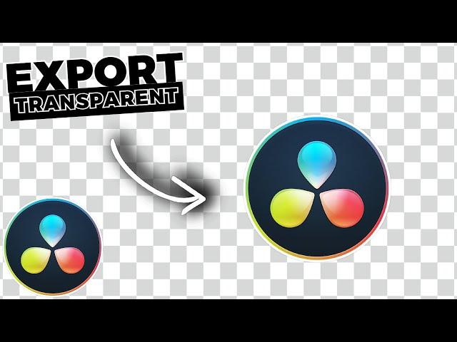 EXPORT With A Transparent BACKGROUND In Davinci Resolve