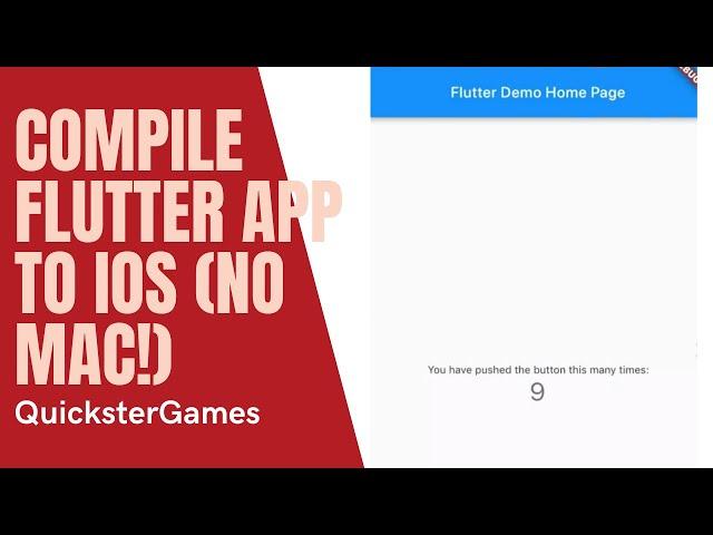 How to compile a flutter application to iPhone WITH NO MAC (FREE | NO JAILBREAK)