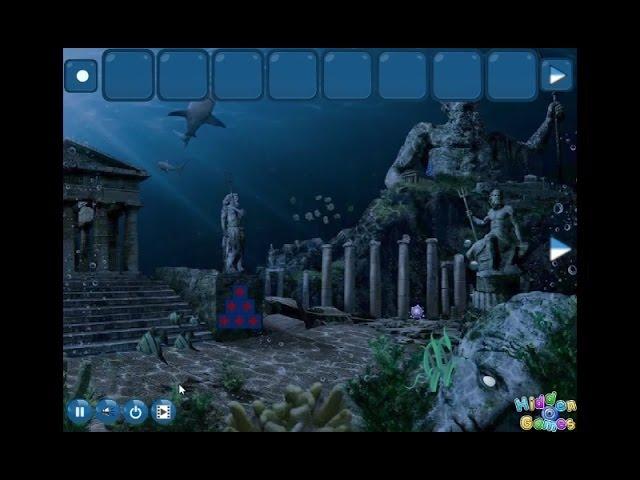 Atlantis Underwater Lost City Escape walkthrough - HiddenOGames.