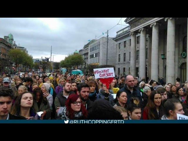 Protests in Ireland after teen’s underwear used as evidence of consent in rape trial