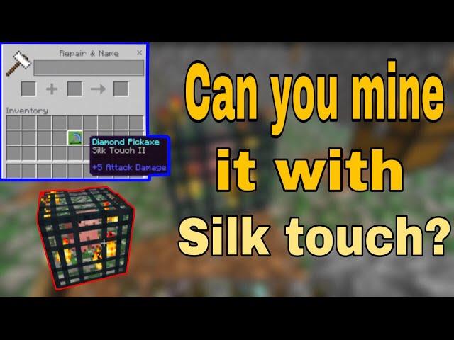 Can you MINE a spawner with (Silk Touch)?