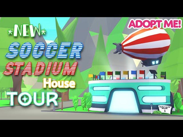 *NEW* SOCCER STADIUM House TOUR | Roblox Adopt Me