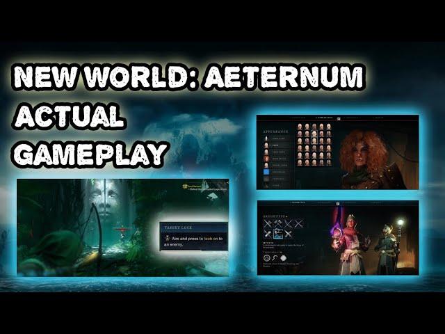 New World Aeternum: Actual Gameplay Footage (New UI & Target-Lock)