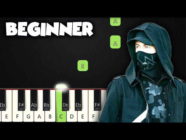 Faded - Alan Walker | BEGINNER PIANO TUTORIAL + SHEET MUSIC by Betacustic