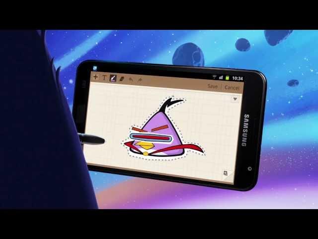 Angry Birds Lazer Bird Galaxy Note Teaser