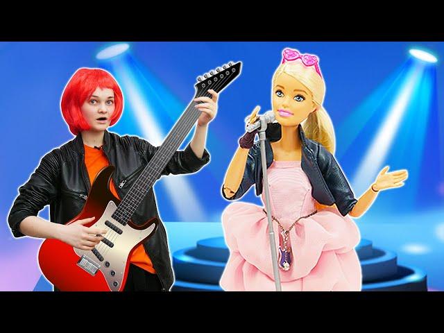 Кукла БАРБИ - Рок Звезда! Новый образ Barbie! - Видео игры одевалки для девочек. Смешные видео куклы