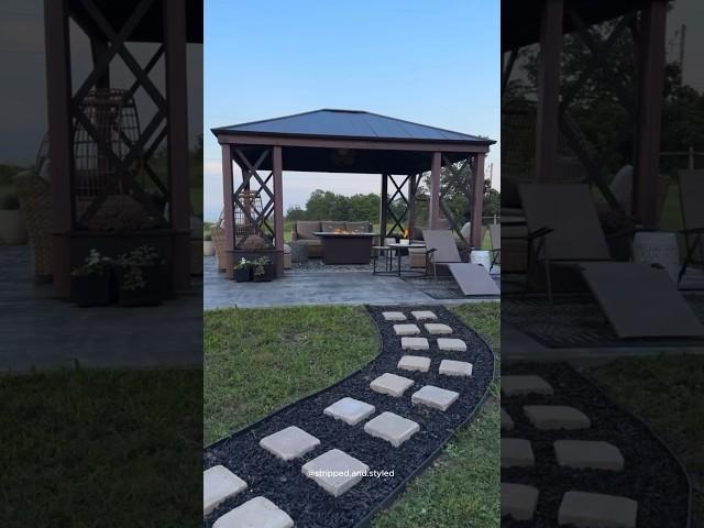 Backyard Gazebo Decorating Ideas | Ultimate Outdoor Living Space Ideas #shorts #gazebo #backyard