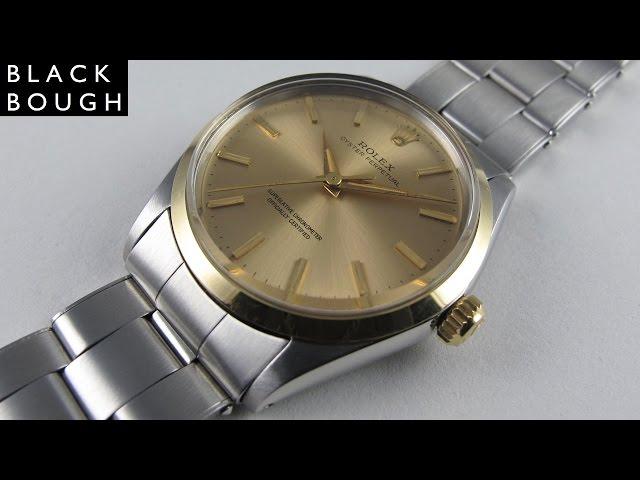 Rolex Oyster Perpetual Chronometer Ref. 1002 steel and gold vintage wristwatch, dated 1965