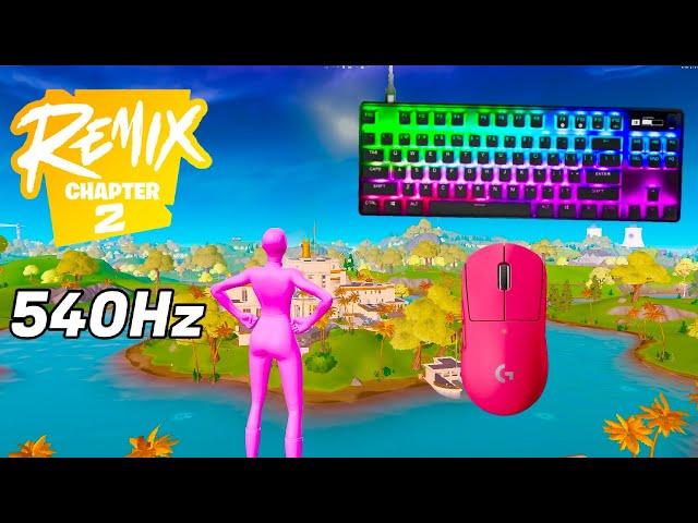 SteelSeries Apex Pro Mini ASMR  Solo Gameplay  Satisfying Keyboard Fortnite 360 FPS 4K