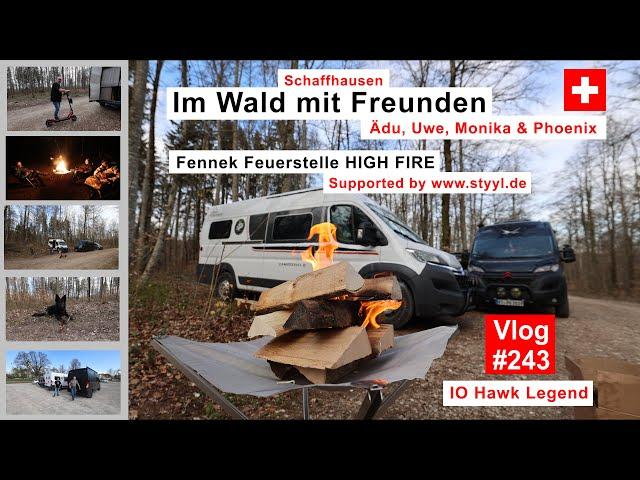 #243 Schweiz, Schaffhausen | Im Wald bei Hemmental | Fennek HIGH FIRE Feuerstelle | Maultaschen