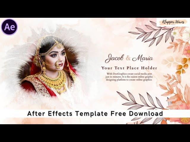 Romantic Wedding Invitation Video 2021 | After Effects Template Free Download