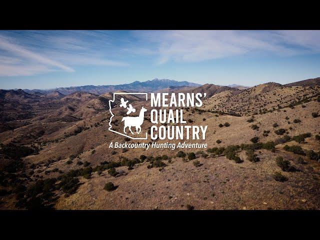 MEARNS' QUAIL COUNTRY  - A Backcountry Hunting Adventure