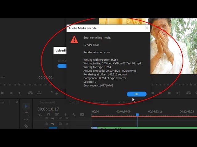 Fix Error Compiling Movies Adobe Premiere Pro CC 2022