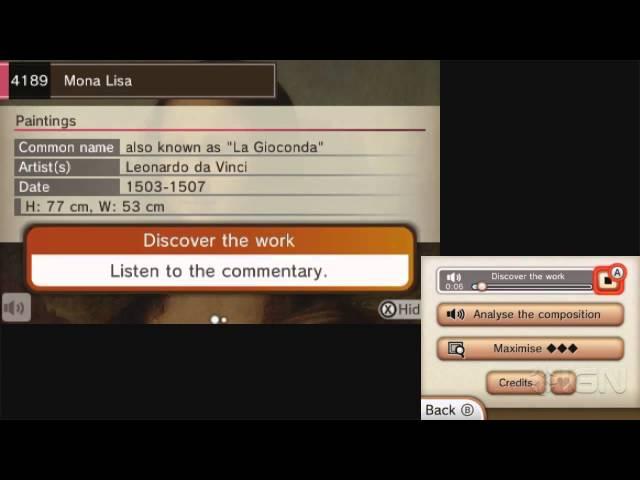 Nintendo 3DS Guide: Louvre -- Commentary