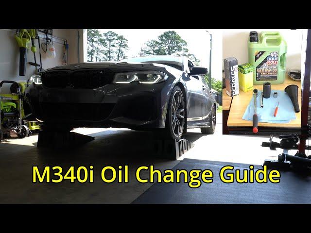 BMW M340i Oil Change Guide + Service Reset