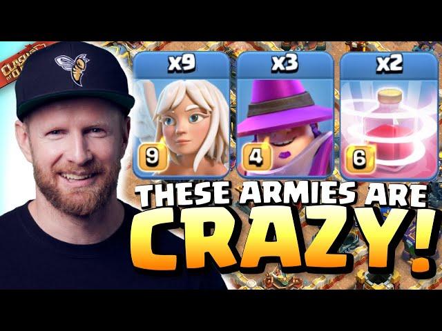 3 INSANE NEW ARMIES that Pros use to BREAK TH17! Clash of Clans