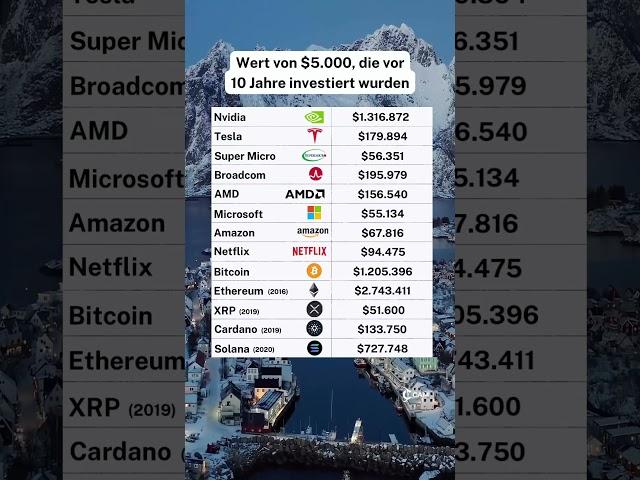 Investment 10 Jahre