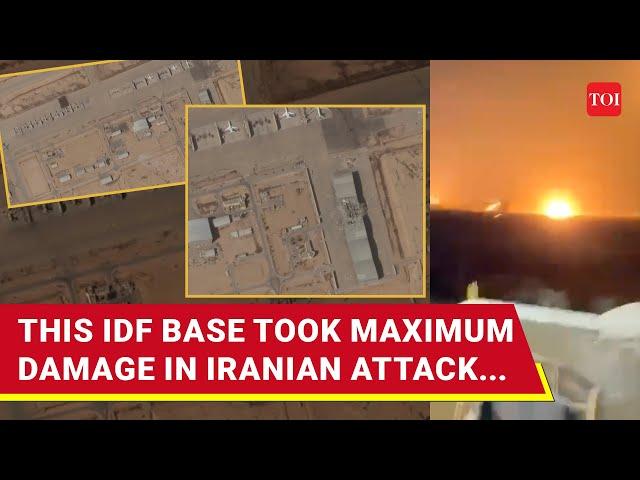 Iran's Missiles Punch A Hole In Israel's Nevatim Base Housing F-35 Jets | Satellite Pics Show