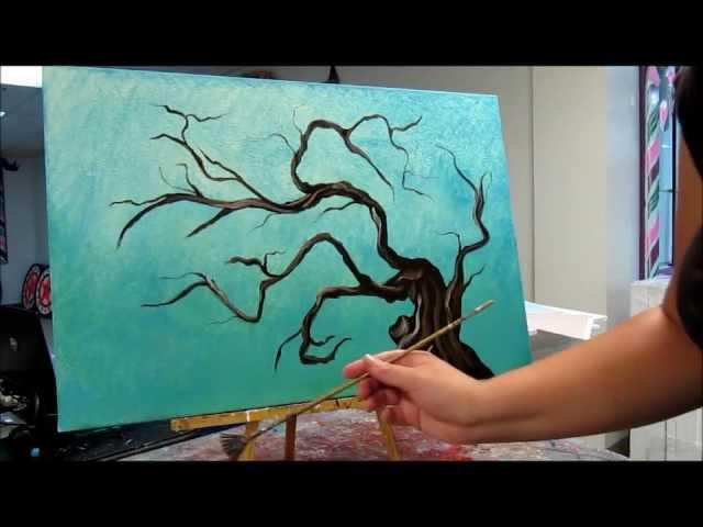 How to paint tree branches - Painting Tutorial