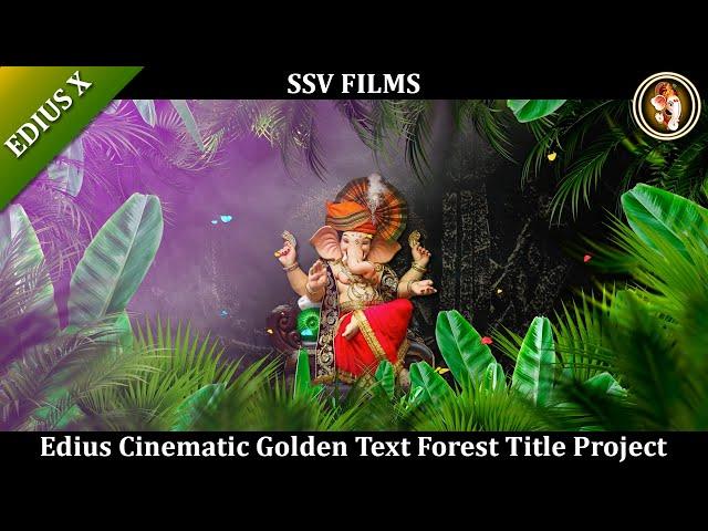 Edius Wedding Title Project Free Download || GOLEN TXT FOREST || New Wedding Invitation Video 2024