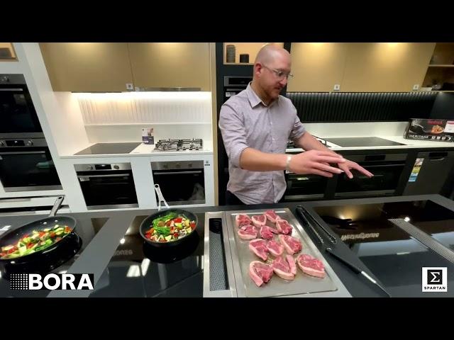 Cooking with Bora Downdraft Extraction at Spartan