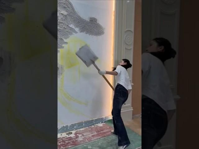 This Girl Made Real Look like Painting!  Wait For End #shorts #painting #artist #art #shortvideo