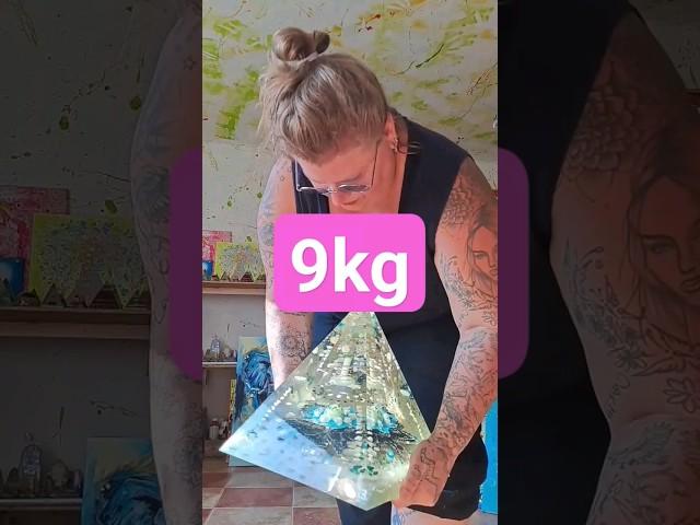 ORGONITOVÁ PYRAMIDA 9kg ️ #duhovatami #atelier #orgonit #orgonite #namaste #minerals #healing