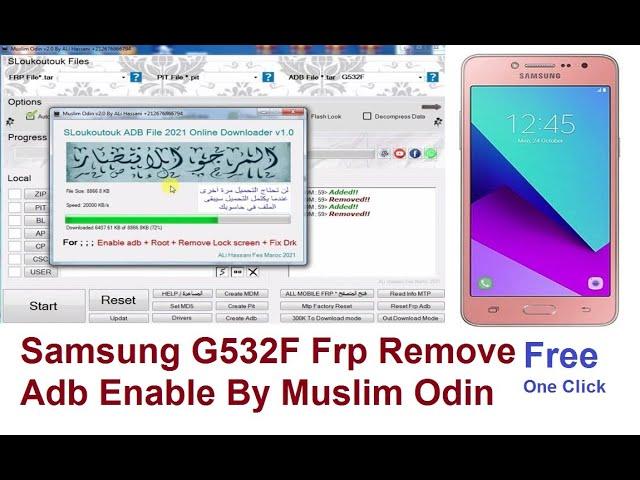 Samsung G532F Frp Bypass adb Enable One Click By Muslim Odin