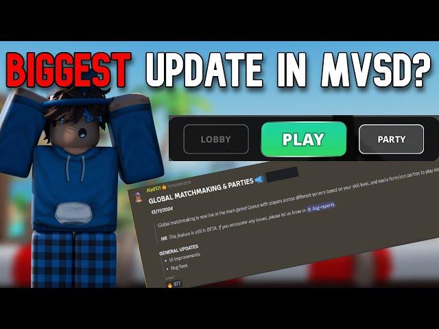 Is This The Biggest Update in Roblox MVSD?