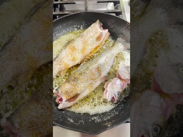 *BEST* Way to Cook Fresh Rainbow Trout ️ #Shorts