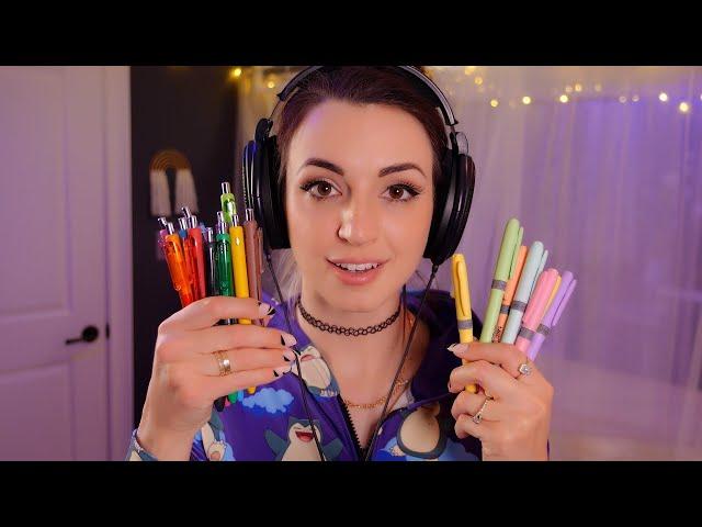 ASMR | Pen Testing, Clicking, Writing, Rolling, Tapping, Organizing, Sorting