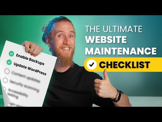 How to Maintain a Website: WordPress Maintenance for Beginners