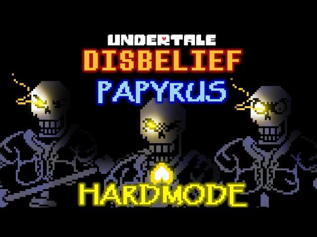 [UNDERTALE: DISBELIEF PAPYRUS HARDMODE] Full Battle animation