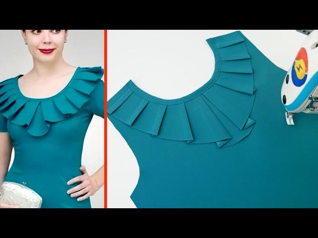 How to Sew a Stylish Pleated Collar for Your Dress – Easy DIY Tutorial for Beginners