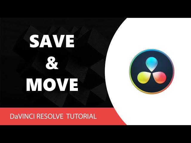 How To Save Davinci Resolve Projects and Move Them Between Computers