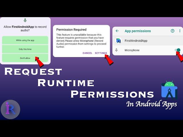 How to Request Runtime Permissions in Android applications | Request permission at runtime