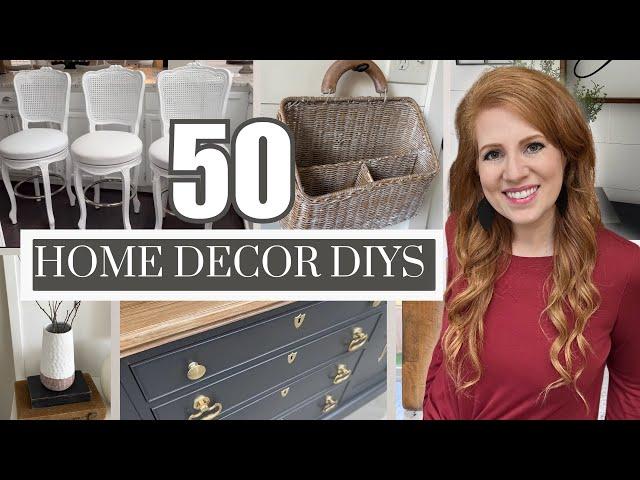 50 DIY HOME DECOR THRIFT FLIPS • AFFORDABLE DECORATING IDEAS