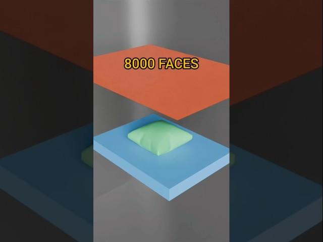 Cloth Simulation from Face 1 to 8000 Faces in Blender #3danimation #blender #3dart