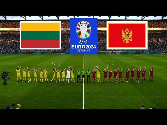 Lithuania vs Montenegro ● UEFA Euro 2024 Qualification | 7 September 2023 Gameplay