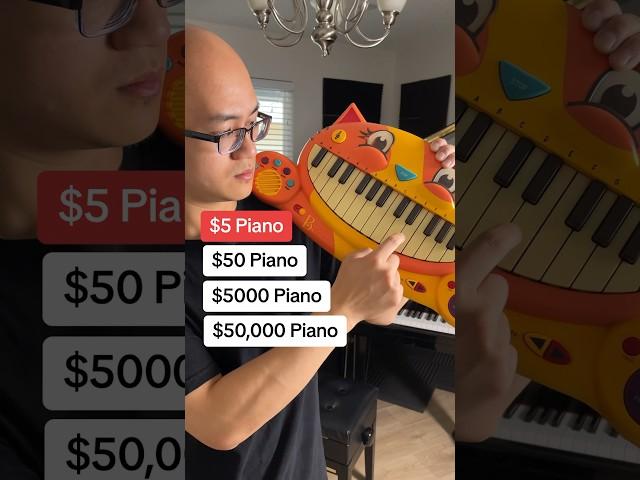 $5 Piano vs $50,000 Piano! #piano #musician