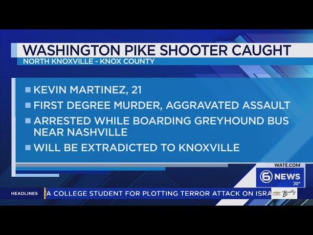 Knoxville murder suspect arrested in Nashville while boarding a bus