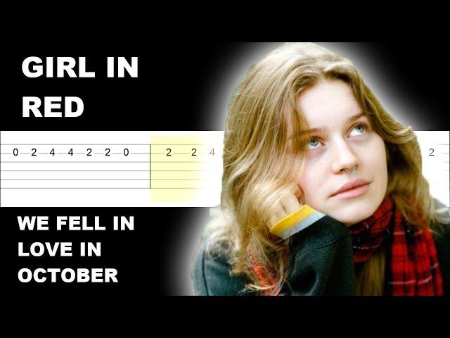 girl in red - we fell in love in october (Easy Guitar Tabs Tutorial)