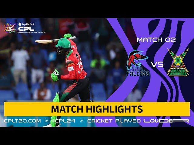 Highlights | Antigua & Barbuda Falcons vs Guyana Amazon Warriors | CPL 2024