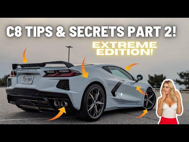 13 TIPS, TRICKS & SECRETS FOR THE C8 CORVETTE! PART 2! | DEEP TRACKS ONLY | Z06 GIVEAWAY NOW LIVE