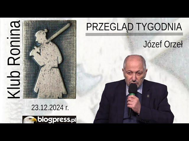 NA ŻYWO: Przegląd Tygodnia Józefa Orła (Klub Ronina)