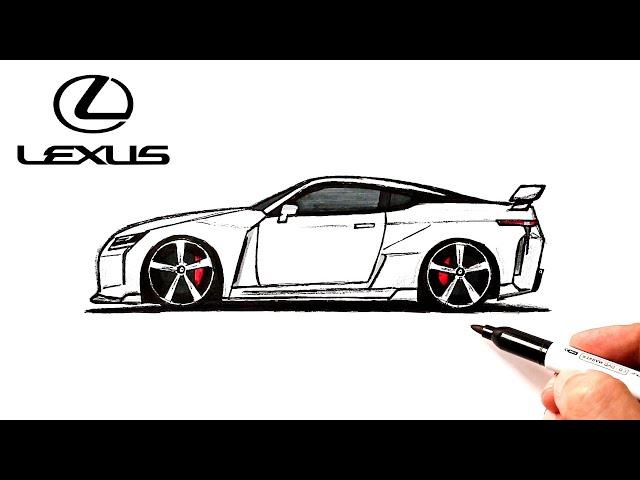 How to draw a Lexus | Ehedov Elnur